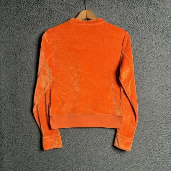 BCBG MaxAzria Women's Jacket Velour Small Moto Cafe Racer Full Zip Y2K Vtg Cyber